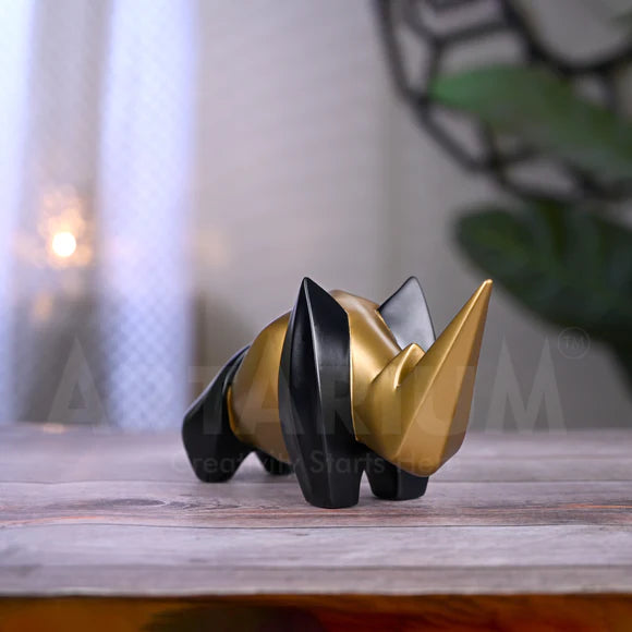 Abstract Art Rhino Figurine