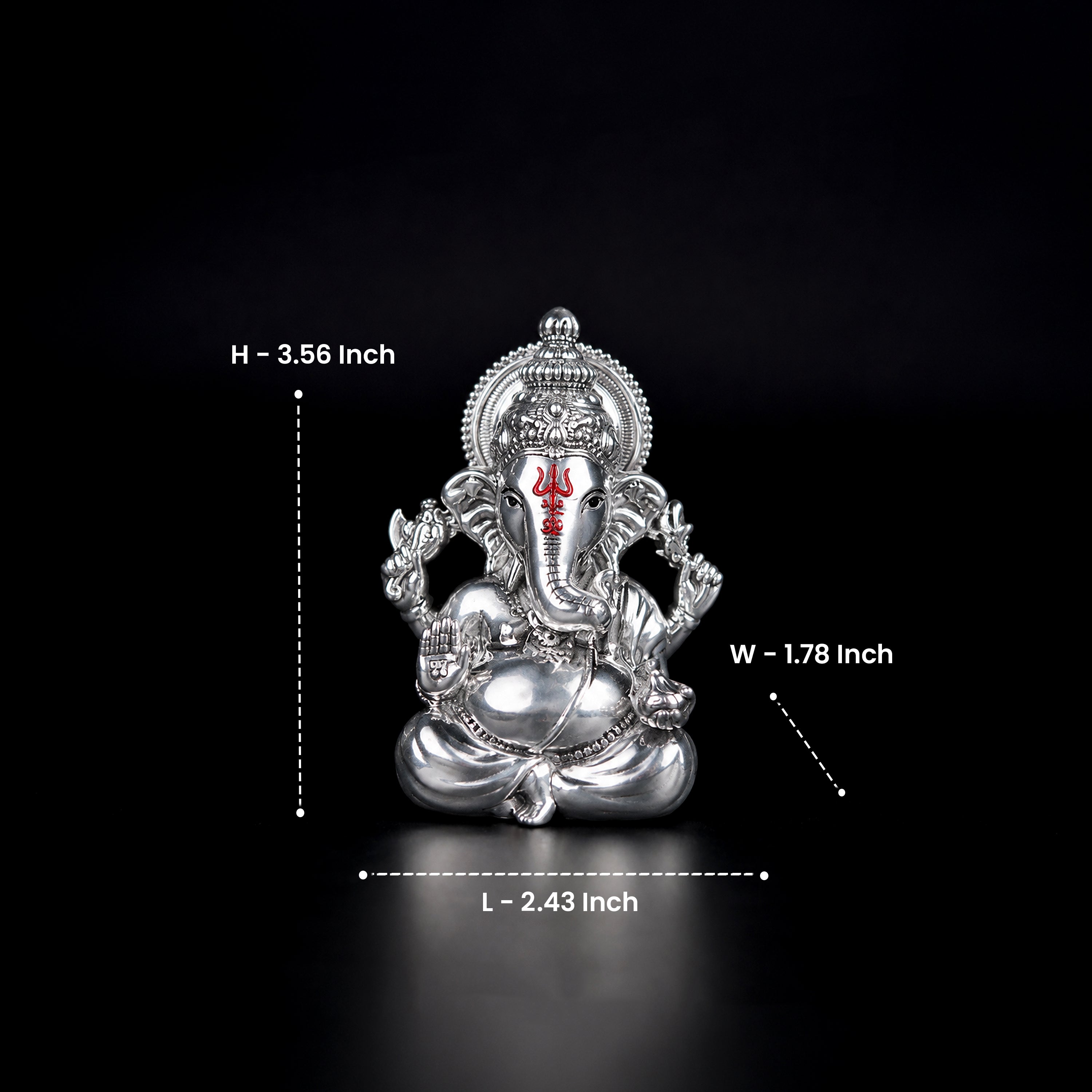 Vighnaharta Ganesha 999 Silver