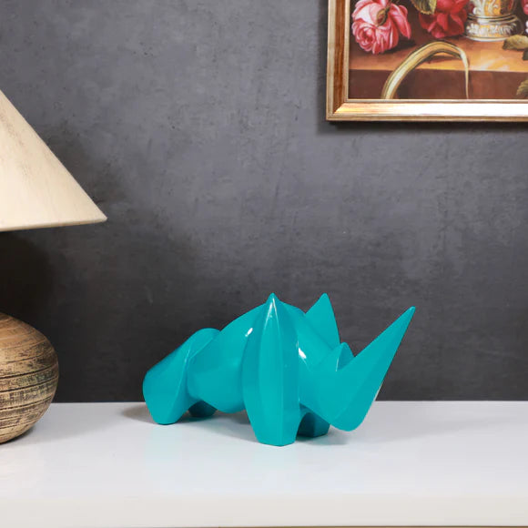 Abstract Art Rhino Figurine