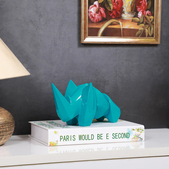 Abstract Art Rhino Figurine