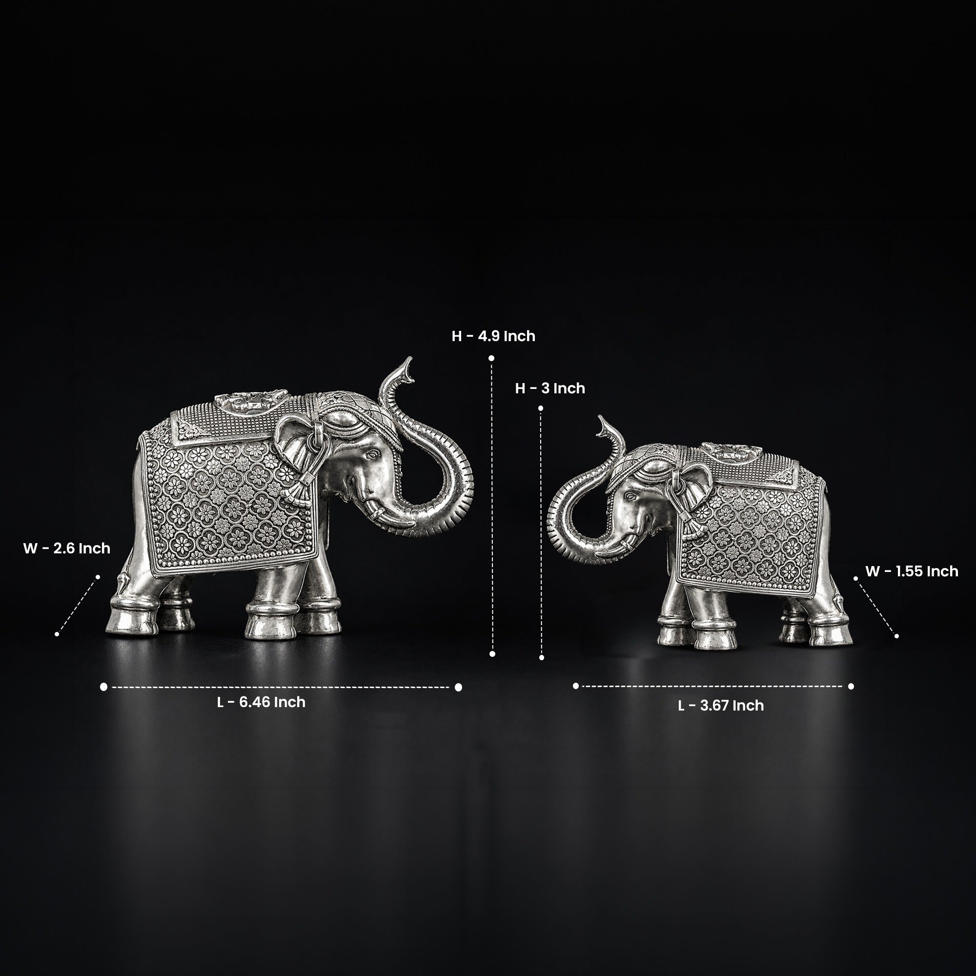 Indian Elephant 999 Silver
