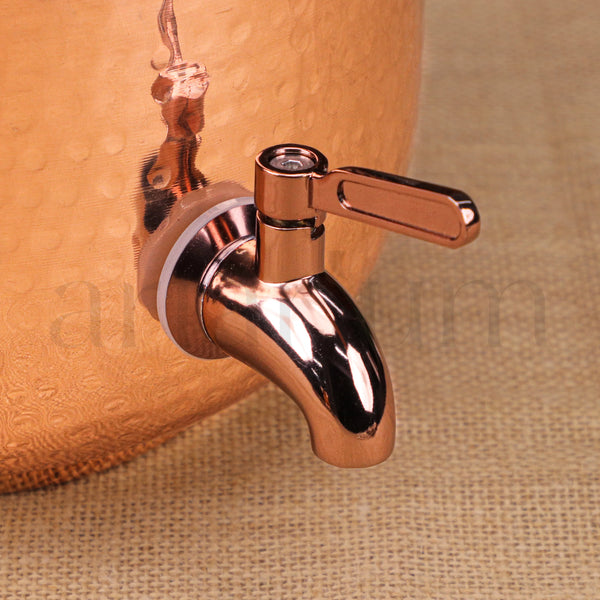 Antique Copper Water Dispenser With Lid (8 litres)