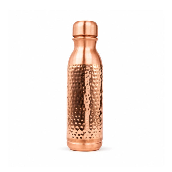 Ayurveda-Inspired Hammered Copper Bottle 