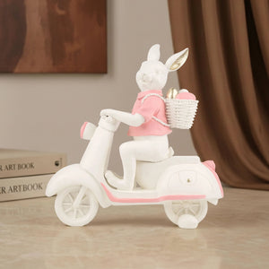 Whiskers on the Move - Bunny Figurine