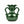 A Gleam in Green - Ceramic Baroque Vase