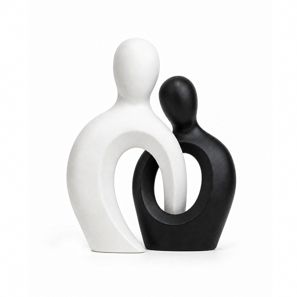Black & White Soulmates Sculpture 