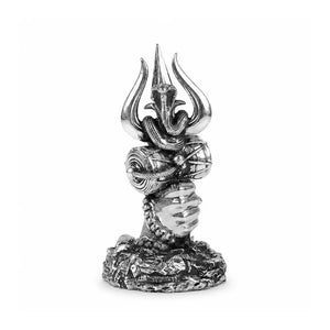 Shiv Trishul Idol Pure Silver 