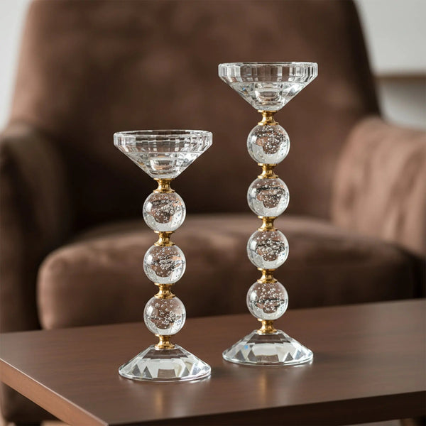 Crystal Orbs - Candle Holder