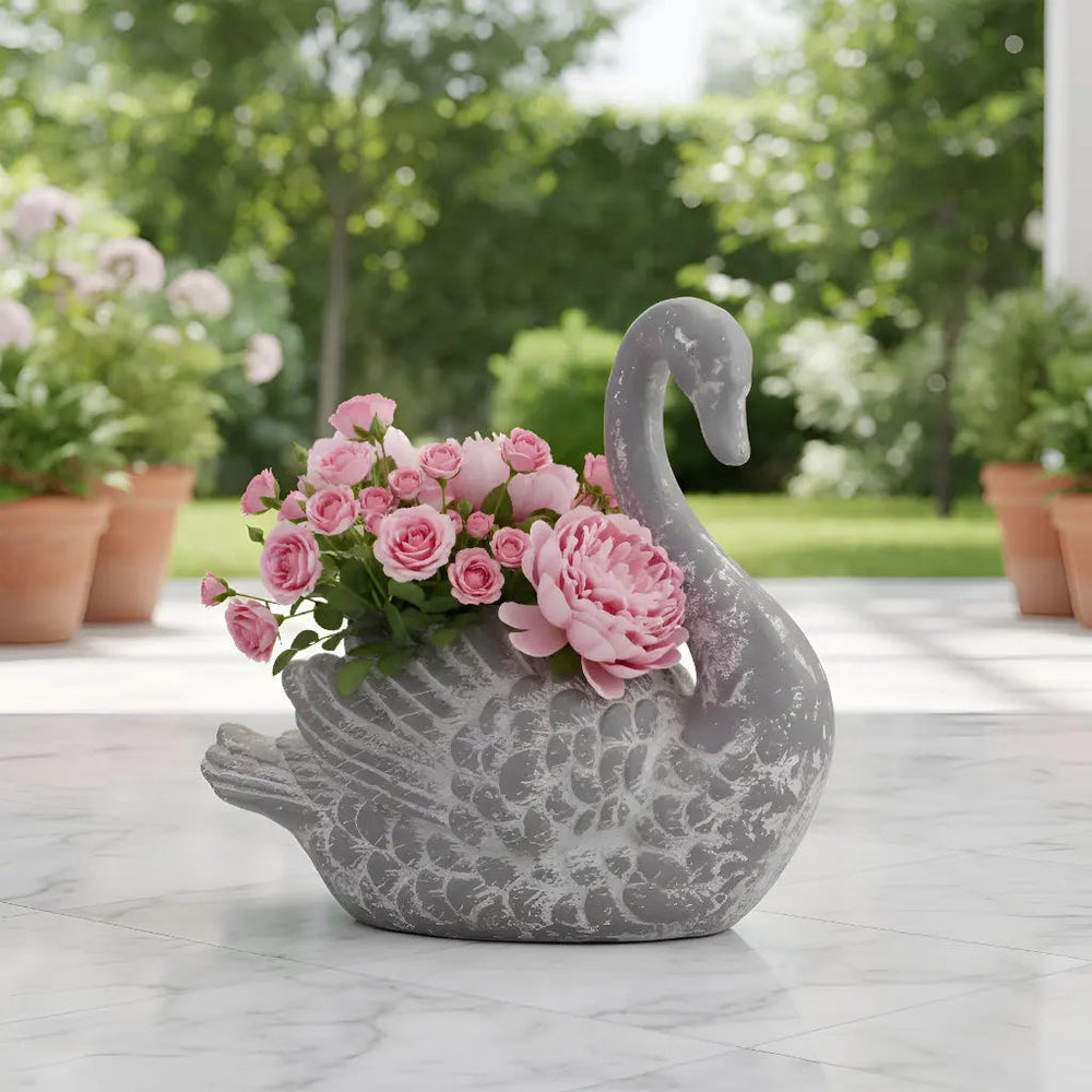Enchanting Grace - Swan Planter