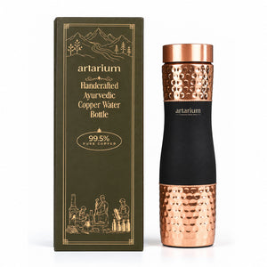 Hammered Copper Bottle with premium packaging
