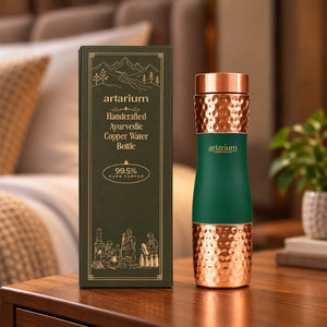 Hammered Copper Bottle with premium packaging