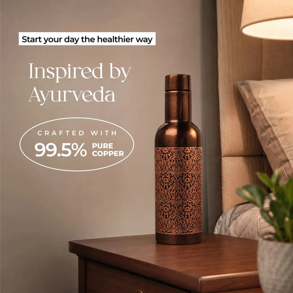 Classic Etch Copper Bottle 