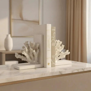 Whispers of the Reef - Coral Bookends