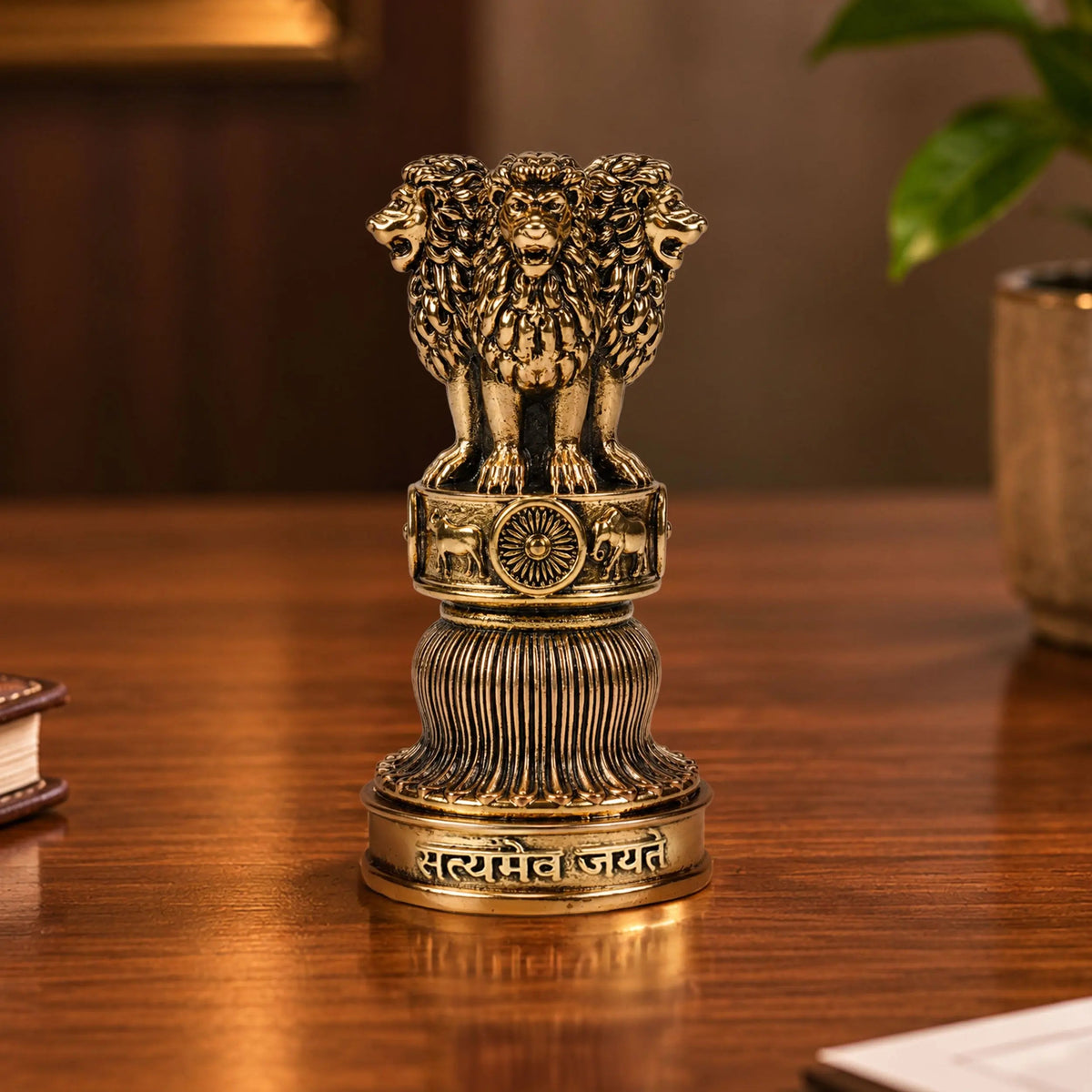 Ashok Stambh Brass Plated 