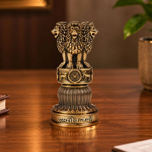 Ashok Stambh Brass Plated 