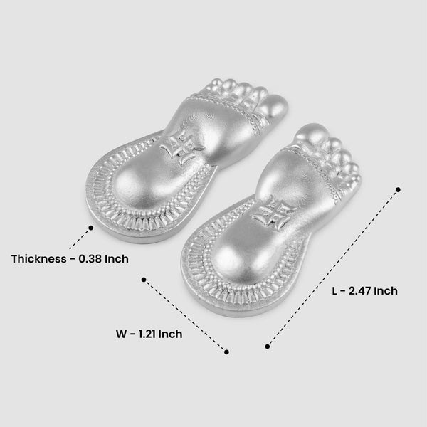Laxmi Charan Paduka 999 Silver Artarium