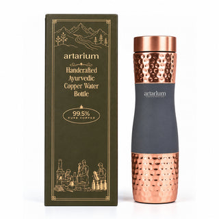 Hammered Copper Bottle with premium packaging