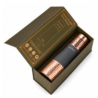 Hammered Copper Bottle with premium packaging