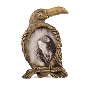 Golden Toucan - Antique Bird Frame