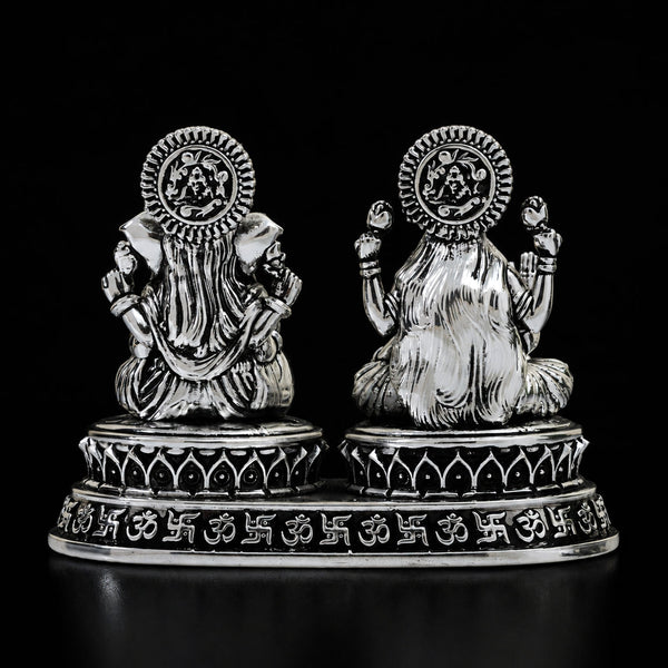 Dhan Siddhi Laxmi Ganesh Silver Plated 