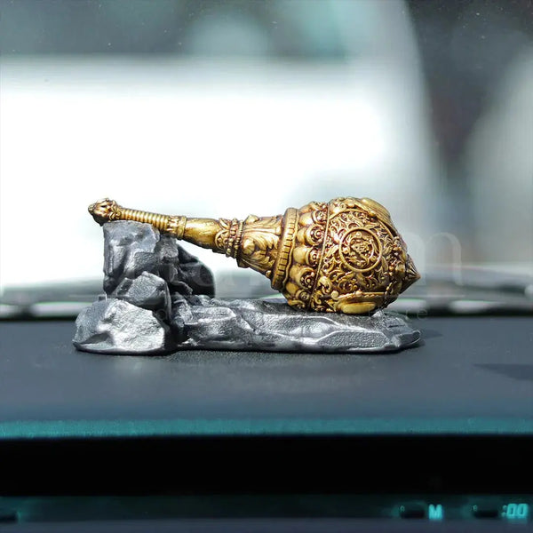 Lord Hanuman Gada Idol Car Dashboard theartarium