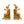Twin Scholars Antique Bunny Bookends