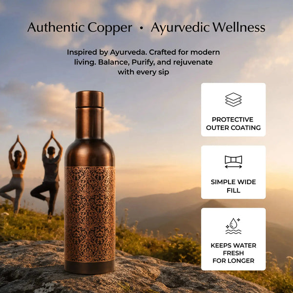 Classic Etch Copper Bottle 