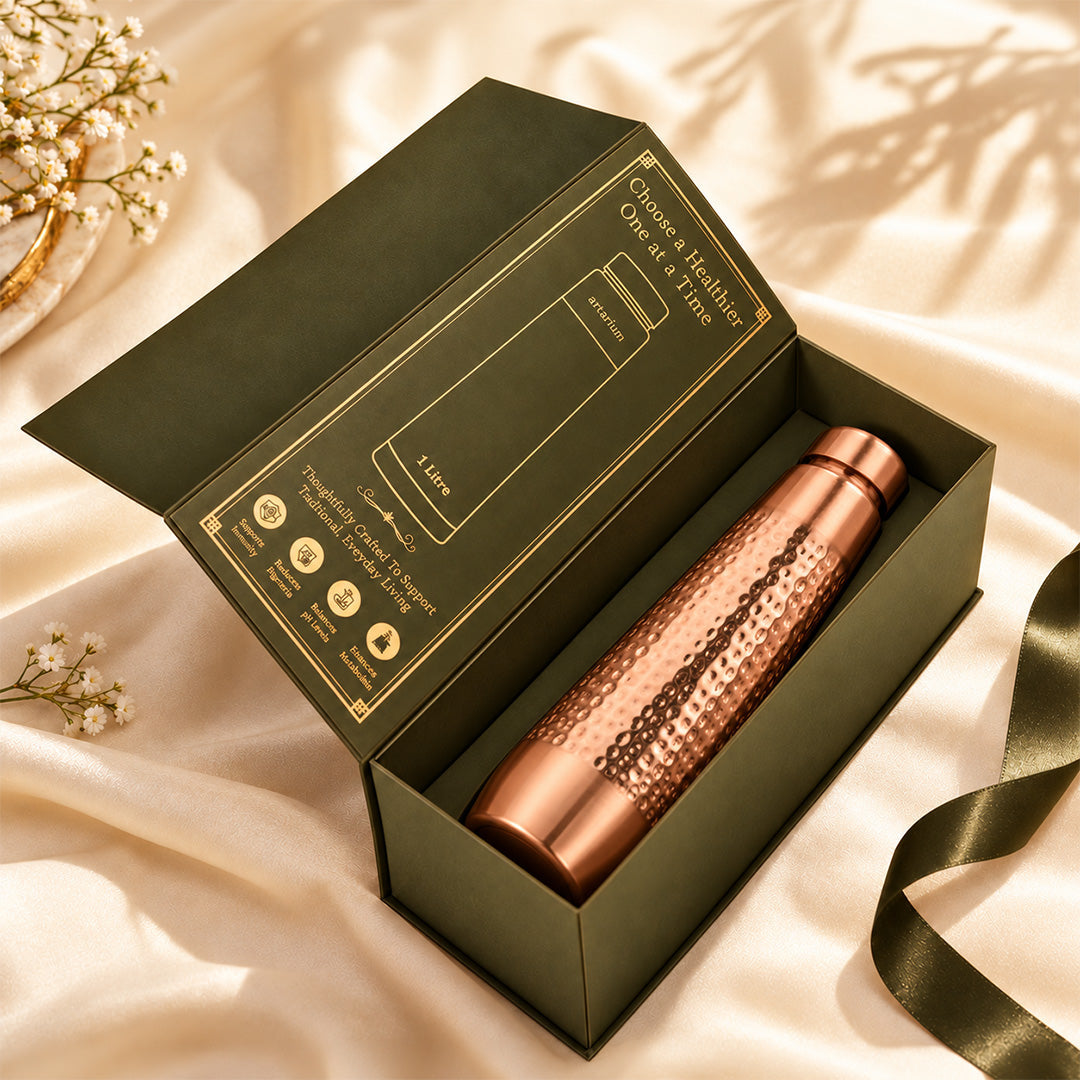 AyurVian Wellness Copper Bottle with Premium Packaging