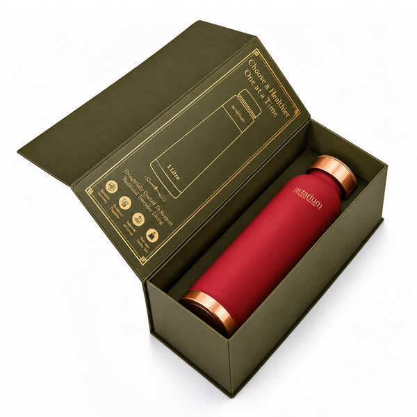 Copper Bottle 1-liter with Premium Packaging