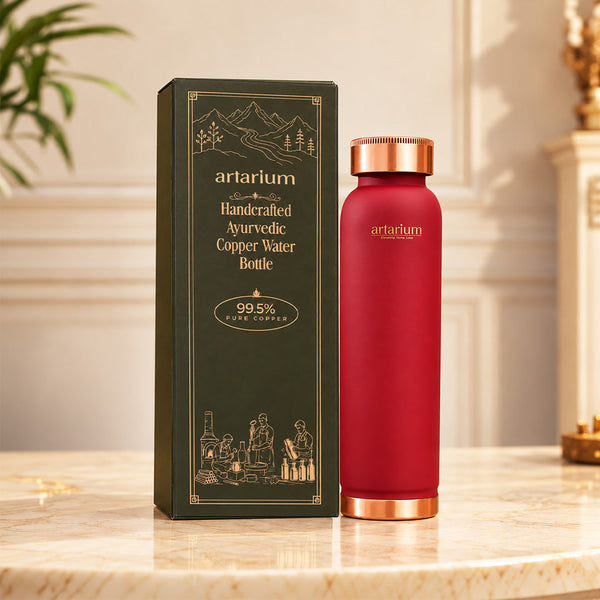 Copper Bottle 1-liter with Premium Packaging