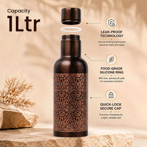 Classic Etch Copper Bottle 