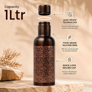 Classic Etch Copper Bottle 