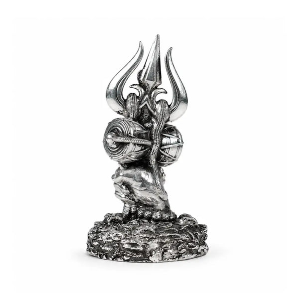 Shiv Trishul Idol Pure Silver 