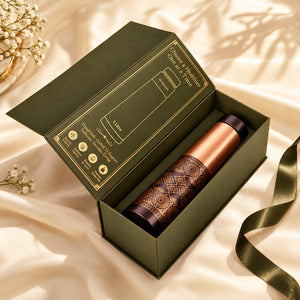 Dual Finish Copper Bottle with Premium Packaging