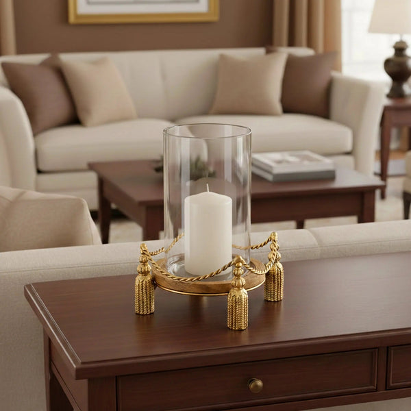 Flamekissed - Antique Hurricane Candle Holder