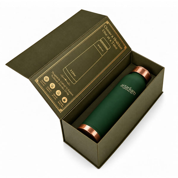 Copper Bottle 1-liter with Premium Packaging