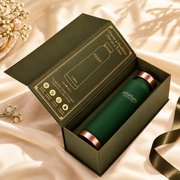 Copper Bottle 1-liter with Premium Packaging