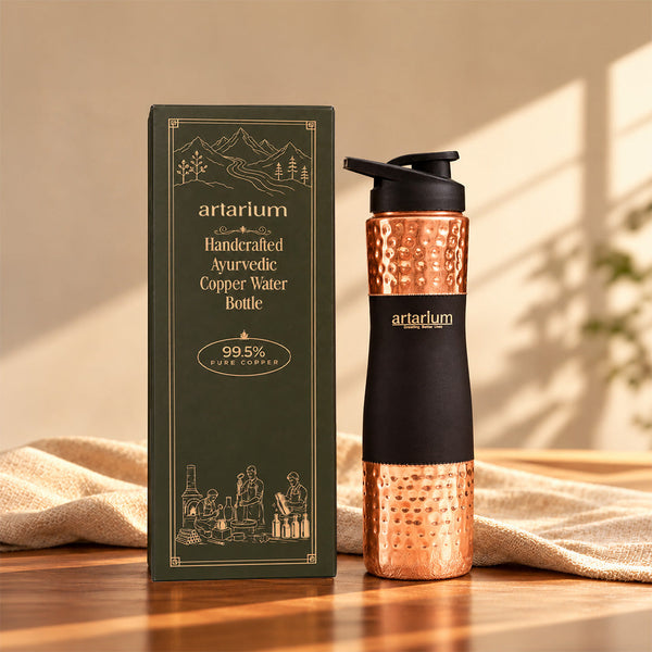 Copper Sipper Bottle with premium packaging