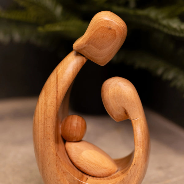 Wooden Family Figurine
