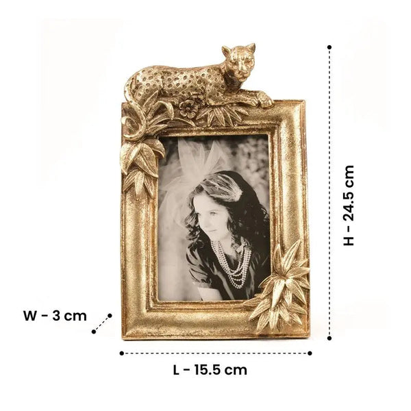 Wild Majesty - Vintage/Antique Leopard Frame