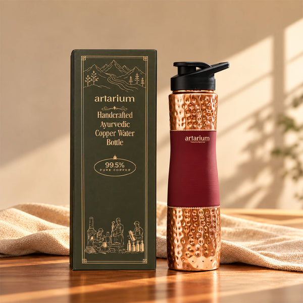 Copper Sipper Bottle with premium packaging