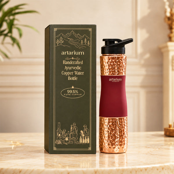 Copper Sipper Bottle with premium packaging