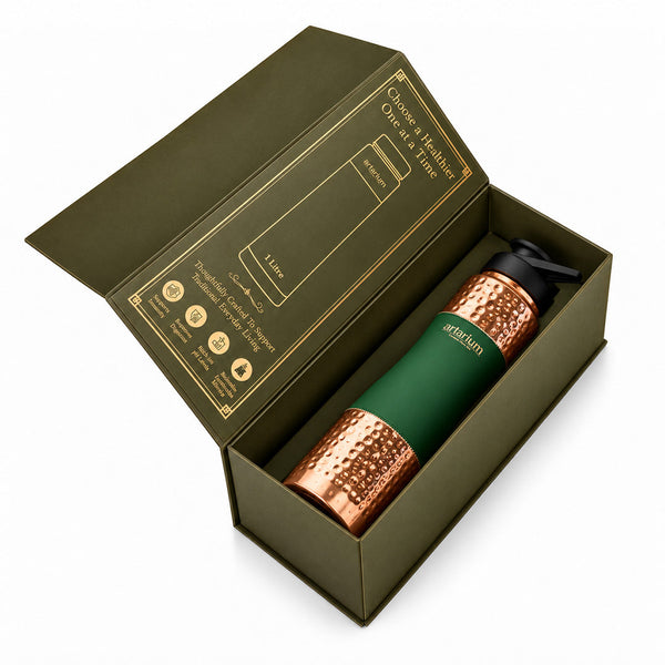 Copper Sipper Bottle with premium packaging