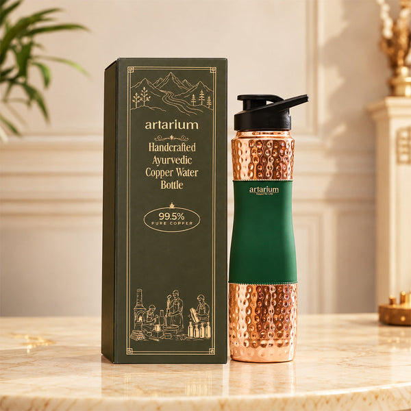 Copper Sipper Bottle with premium packaging