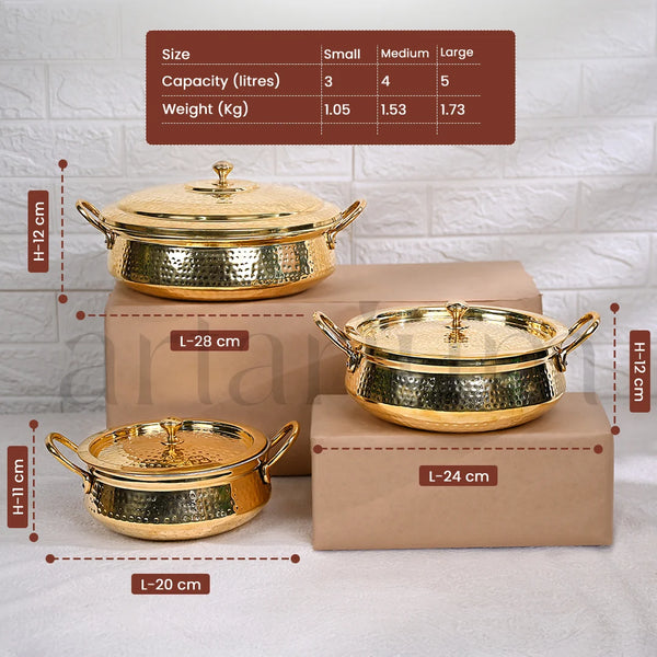 Brass Handi with Lid