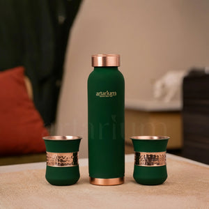 Copper Bottle with Cups Artarium