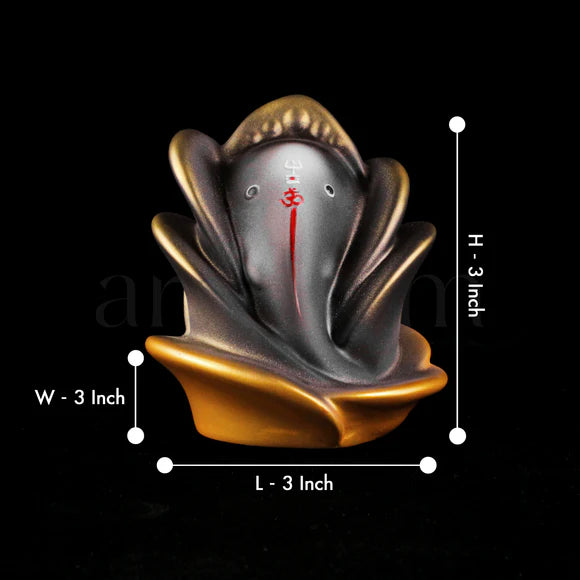 Rose Ganesha Car Dashboard