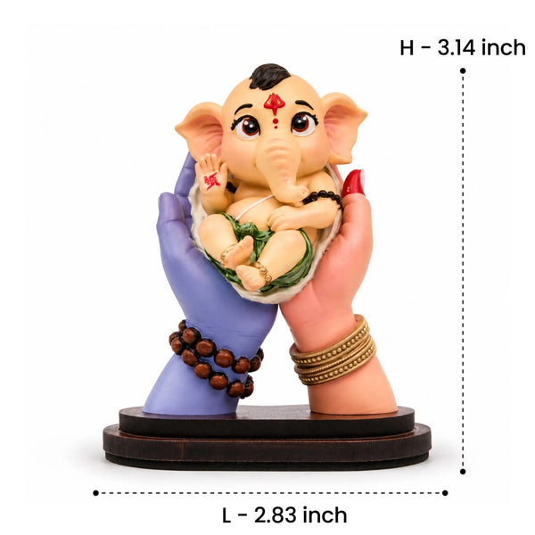 Bal Heramba Ganesha Idol Car Dashboard 