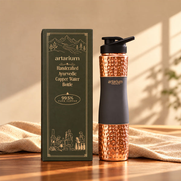 Copper Sipper Bottle with premium packaging