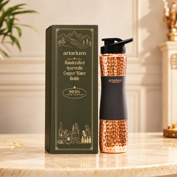 Copper Sipper Bottle with premium packaging